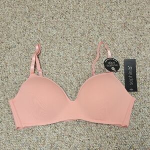 sophie b. Wire Free Molded Blush Pink Bra, Women's Sz 34B New
